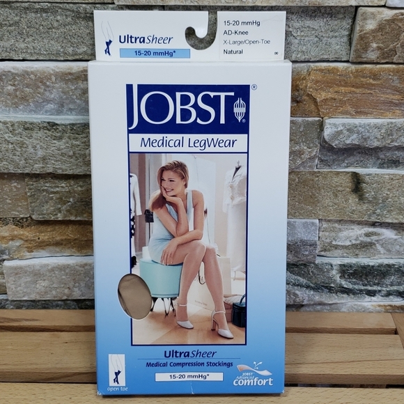 JOBST Compression Stockings 15-20mmHg Open Toe - Picture 3 of 5